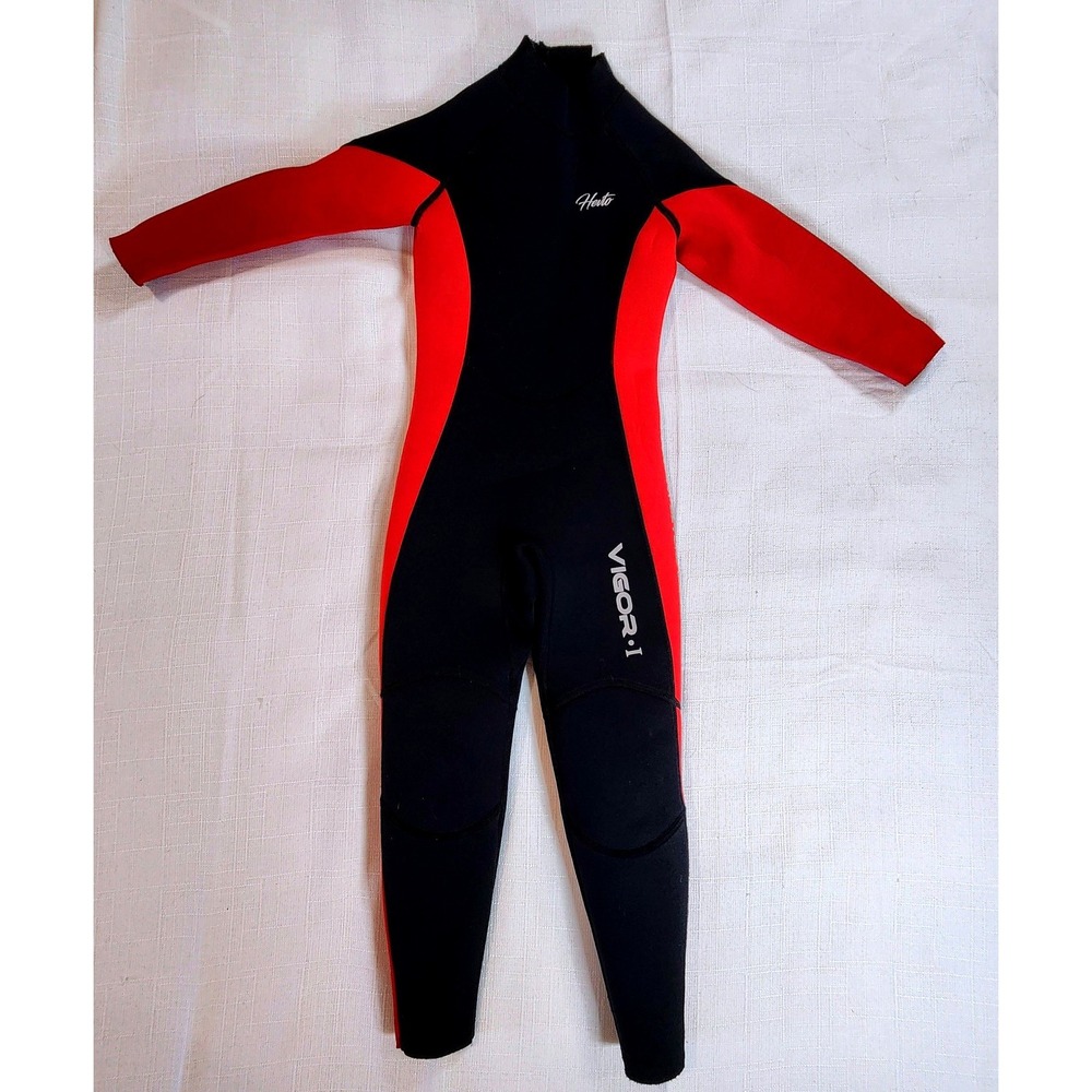 NWOT Hevto Vigor-I Spirit 3/2mm Neoprene Full Body Youth Wetsuit Size 8